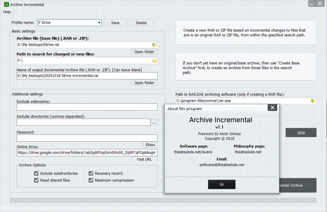 Picture of Archive Incremental